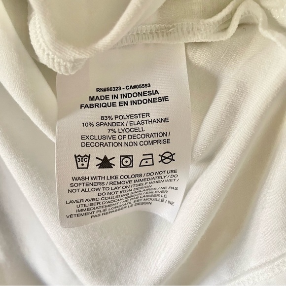 Nike Dri-Fit Athletic Training Shirt Women’s Plus Size 1X White Relaxed DJ6751 - Picture 13 of 13